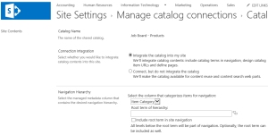 Manage Catalog Connections